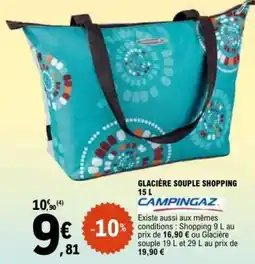E.Leclerc GLACIÈRE SOUPLE SHOPPING 15 L offre