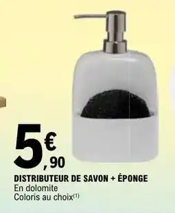 E.Leclerc DISTRIBUTEUR DE SAVON + ÉPONGE offre