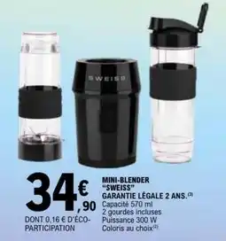 E.Leclerc Mini-Blender SWEISS offre