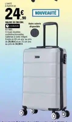 E.Leclerc VALISE 55 CM ENV offre