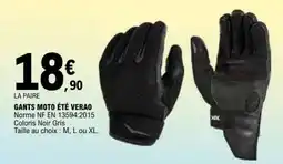 E.Leclerc GANTS MOTO ÉTÉ VERAO offre
