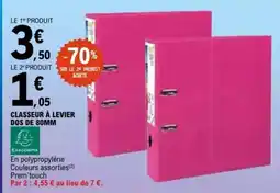 E.Leclerc Classeur à levier dos de 80mm offre