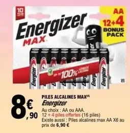 E.Leclerc PILES ALCALINES MAX offre