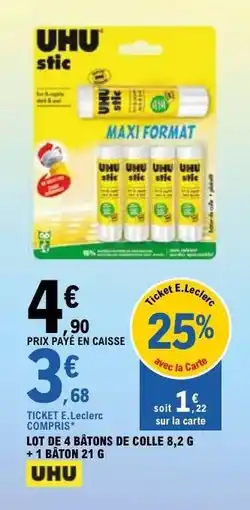 E.Leclerc UHU stic offre