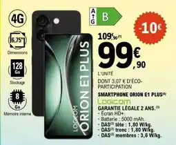 E.Leclerc SMARTPHONE ORION E1 PLUS offre
