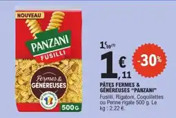 E.Leclerc Pâtes Fermes & Généreuses PANZANI offre