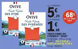 E.Leclerc TRUITE FUMÉE DES PYRÉNÉES “OVIVE” offre