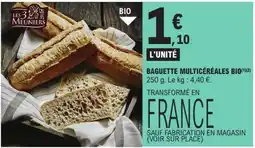 E.Leclerc Baguette Multicéréales Bio offre