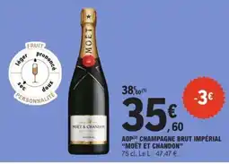 E.Leclerc AOP CHAMPAGNE BRUT IMPÉRIAL 'MOËT ET CHANDON' offre