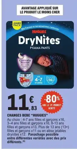 E.Leclerc Huggies DryNites offre