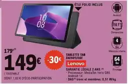 E.Leclerc TABLETTE TAB ZAEO123SE offre