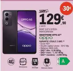 E.Leclerc Smartphone Oppo A5 offre