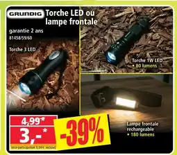 Norma Grundig torche led ou lampe frontale offre