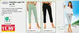 Norma Ellenor pantalon capri 3/4 ou 7/8 femme offre