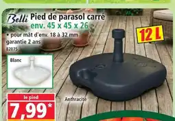 Norma Belli pied de parasol carré env. 45 x 45 x 26 offre