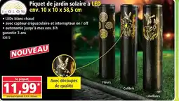 Norma I-glow piquet de jardin solaire à led fleurs env. 10 x 10 x 58,5 cm offre