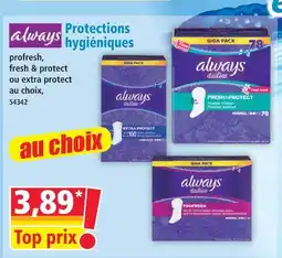 Norma Always protections hygiéniques offre