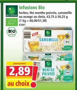 Norma Bio sonne infusions bio camomille offre