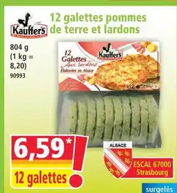 Norma Kauffer's 12 galettes pommes de terre et lardons offre