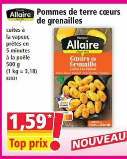 Norma Maison allaire pommes de terre cœurs de grenaille offre