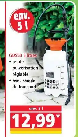 Norma Scheppach pulvérisateur gds50 5 litres offre