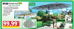 Norma Solax-sunshine parasol oval xxl offre