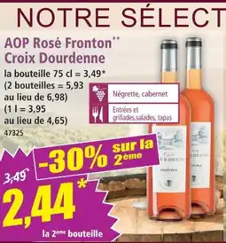 Norma Croix dourdenne aop rosé fronton offre