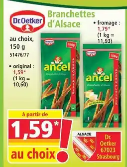 Norma Dr. oetker branchettes d'alsace original offre