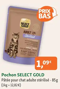 Maxi Zoo Select gold pochon offre