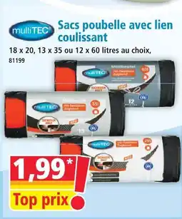 Norma Multitec sacs poubelle avec lien coulissant offre
