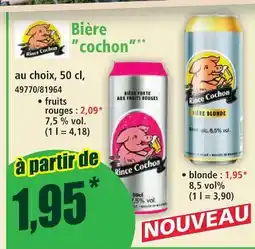 Norma Rince cochon bière cochon offre
