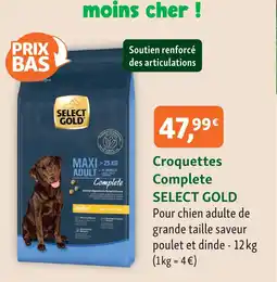 Maxi Zoo Select gold croquettes complete offre