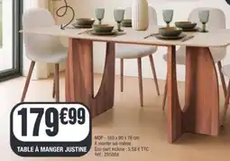 La Foir'Fouille Table à manger justine offre