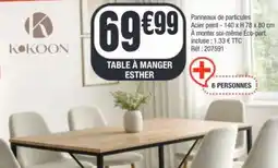 La Foir'Fouille Table à manger esther offre