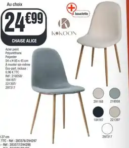 La Foir'Fouille Chaise alice offre