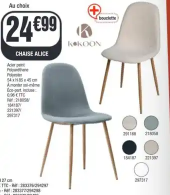 La Foir'Fouille Chaise alice offre