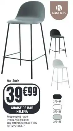 La Foir'Fouille Chaise de bar helena offre