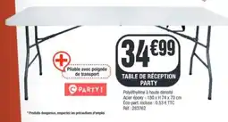 La Foir'Fouille Table de réception party offre