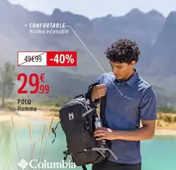 Intersport COLUMBIA Polo homme offre