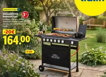 GRILLMEISTER Barbecue à gaz