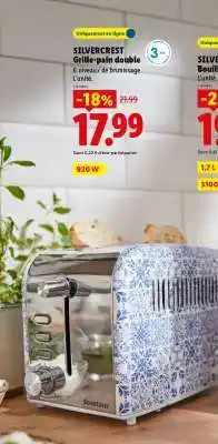 Lidl SilverCrest Grille-pain double offre