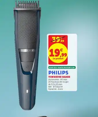 Super U Tondeuse Barbe offre