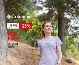 Intersport COLUMBIA Tee-shirt femme offre