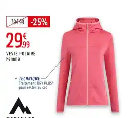 Intersport MCKINLEY Veste polaire femme offre