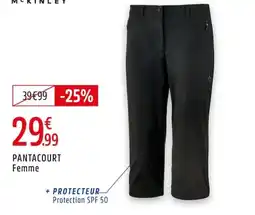 Intersport Pantacourt femme offre