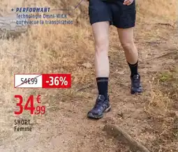 Intersport Short femme offre