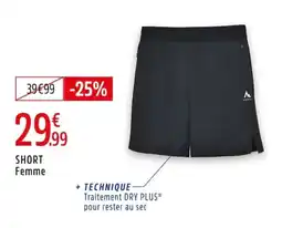 Intersport Short femme offre