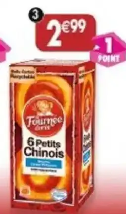 Maximo 6 petits Chinois à la crème pâtissière, sachet individuel offre