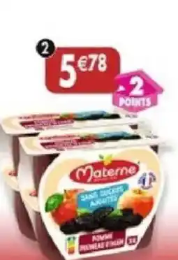 Maximo Lot de 2 packs de 4 compotes pomme pruneau offre