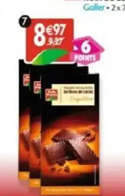Maximo Lot de 3 tablettes de chocolat noir éclats fèves de cacao offre